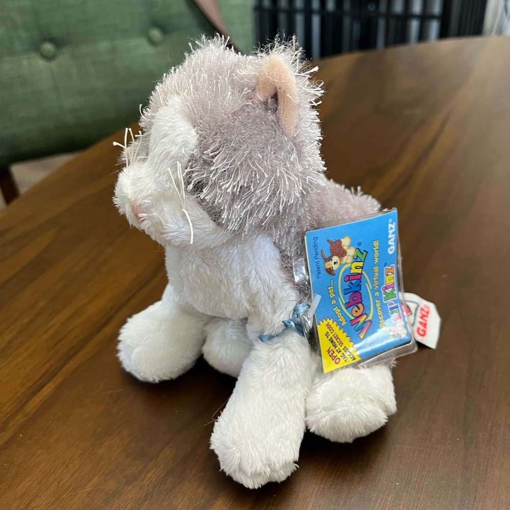 NWT Webkinz Gray and White Cat